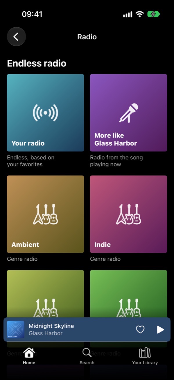 Endless radio