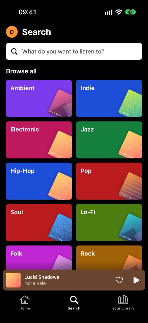 Search with genres