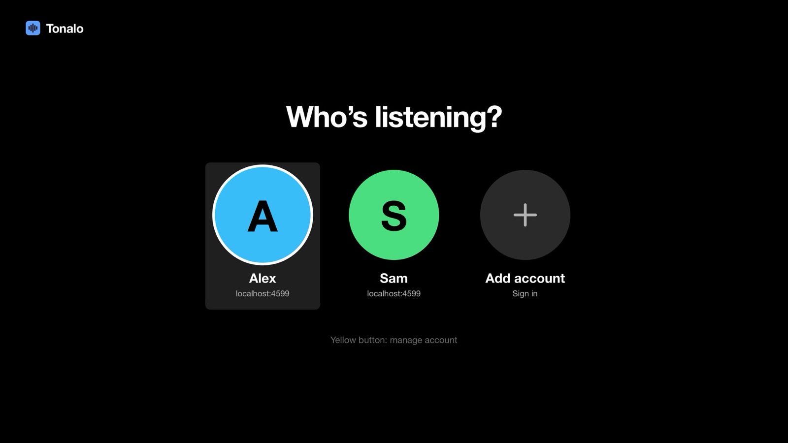 Profile picker